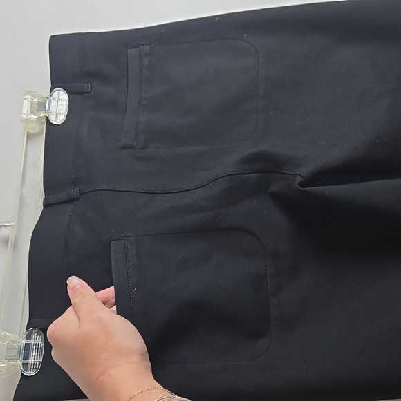 Betabrand-Classic Dress Pant Yoga Pant Bootcut in Black-Size Petite Large - Picture 15 of 17